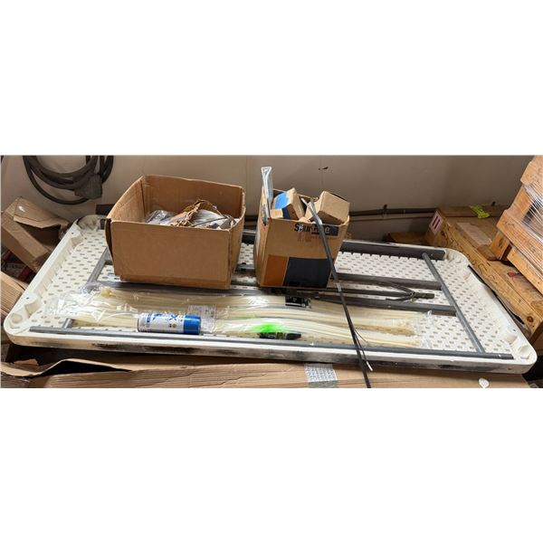 Folding Table w/ Titus FL20 Diffusers, Box Wire, etc