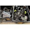 Image 1 : Qty 2 Bins Pipe Fittings, Reducing T's, Y's, Connectors, Clamps, etc