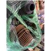 Image 9 : Contents of Pallet:  PVP Piping, Drain Grates, Ball Check Valves, Dome Strainer, etc