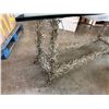 Image 4 : Console Table w/ Branch-like Base & Clear Top 62" x 22" x 29.5"H