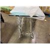 Image 7 : Console Table w/ Branch-like Base & Clear Top 62" x 22" x 29.5"H
