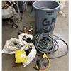 Image 1 : Rubbermaid Brute Waste Can w/ Misc Fittings & Hoses