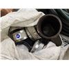 Image 4 : Rubbermaid Brute Waste Can w/ Misc Fittings & Hoses