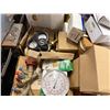 Image 8 : Contents of Pallet: Battery Boxes, Clamps, Gauges, Fittings,