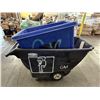Image 4 : Qty 2 Plastic Commercial Utility Tilt Trucks