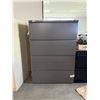 Image 1 : Gray 4-Drawer Lateral Filing Cabinet 36" x 19" x 51"H