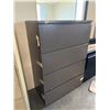 Image 2 : Gray 4-Drawer Lateral Filing Cabinet 36" x 19" x 51"H