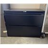 Image 1 : Black 2-Drawer Lateral Filing Cabinet