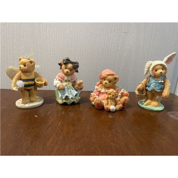 Cherished Teddies Figurines Set of 4
