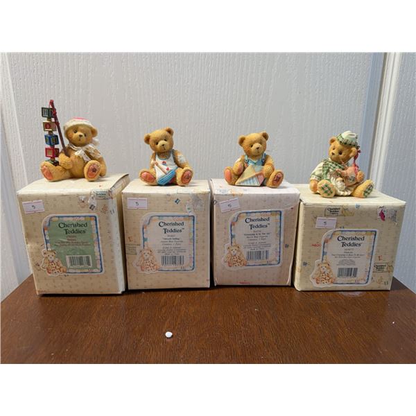 Cherished Teddies Figurine Lot of Four