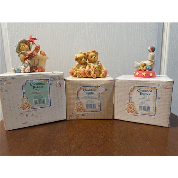 Cherished Teddies Figurine Lot with Boxes