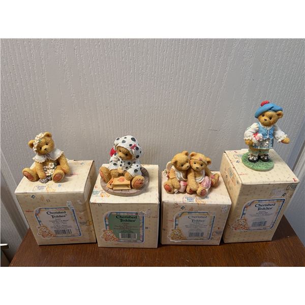 Cherished Teddies Figurines With Boxes, Lot 4