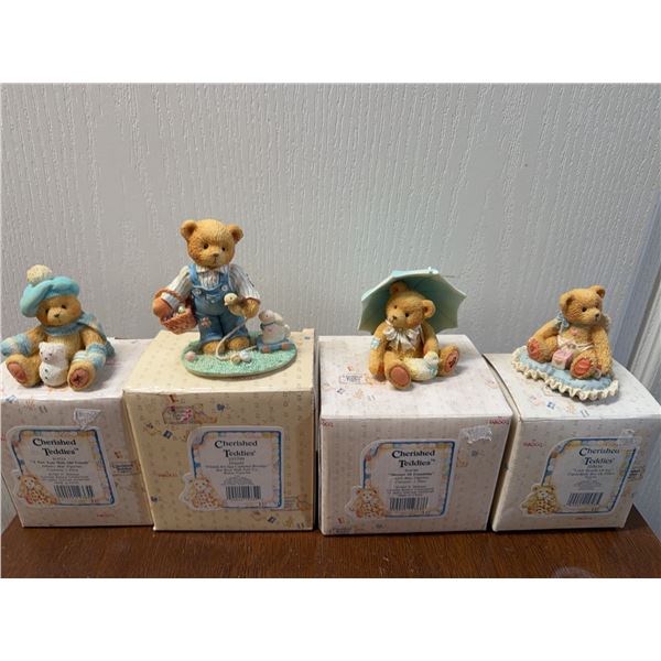 Cherished Teddies Figurine Lot with Boxes
