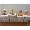 Image 1 : Cherished Teddies Figurines with Boxes, Set/4