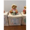 Image 6 : 4 Enesco Cherished Teddies Figurines