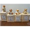 Image 1 : 4 Cherished Teddies Figurines with Box