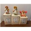Image 1 : 3 Cherished Teddies Figurines with Box