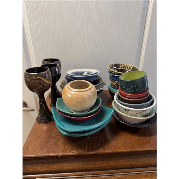 Doc Pots Collection: Bowls, Plates, and WineC