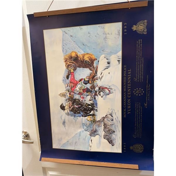 RCMP Yukon Centennial Poster by Caldwell