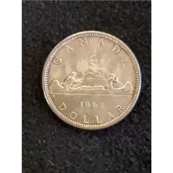 1965 Canada Silver Dollar Coin