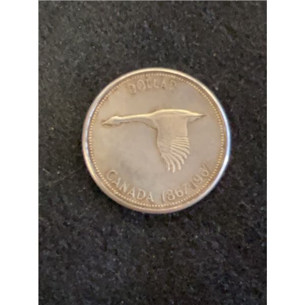 Canada 1967 Centennial Silver Dollar Coin