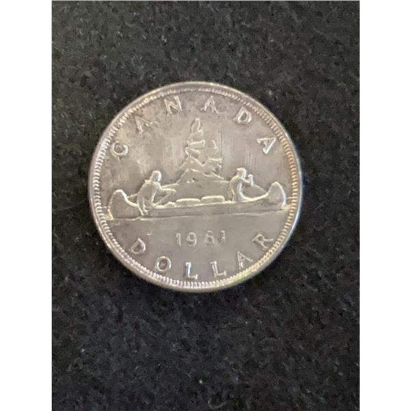 1961 Canada Silver Dollar Coin