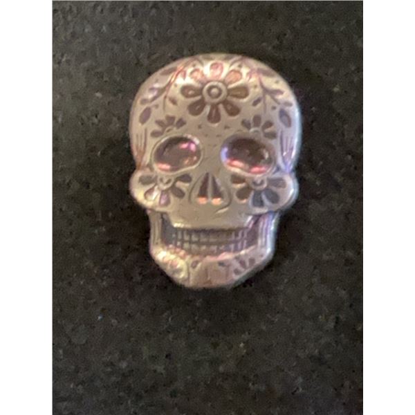 2 oz .999 Fine Silver Skull Bar