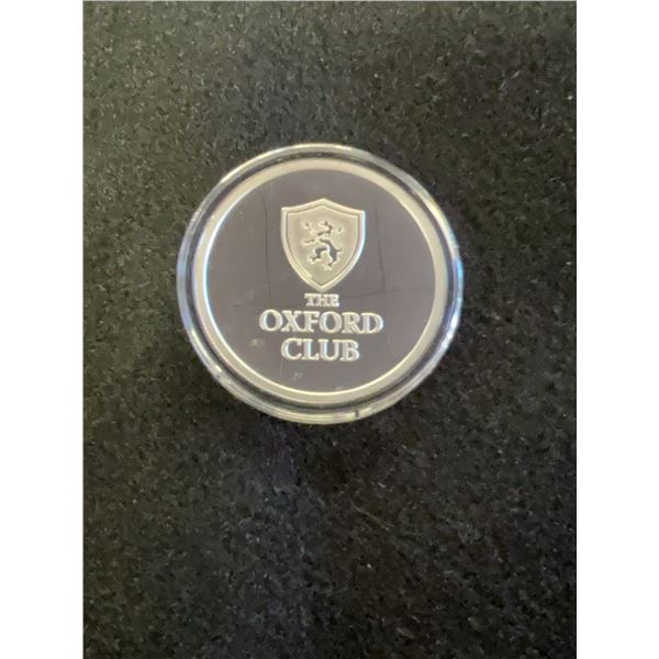 The Oxford Club 1 oz .999 Silver Medallion
