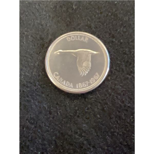 1967 Canada Silver Dollar Flying Goose