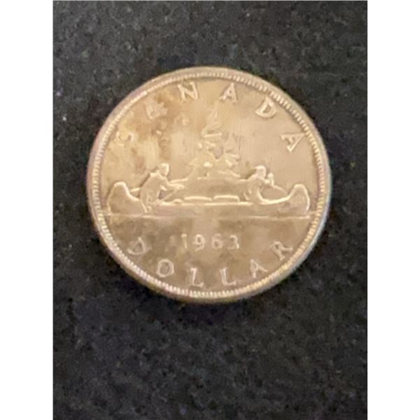 1963 Canada Silver Dollar Coin