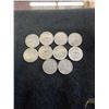 Image 1 : 10 Canadian Silver Quarters, 58.31g