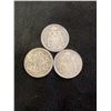 Image 1 : 3 Canadian Silver 50 Cent Coins