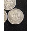 Image 2 : 3 Canadian Silver 50 Cent Coins