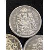 Image 3 : 3 Canadian Silver 50 Cent Coins