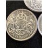 Image 4 : 3 Canadian Silver 50 Cent Coins