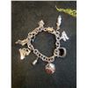 Image 1 : Vintage Birks Sterling Charm Bracelet, 28.04g