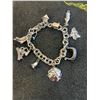 Image 2 : Vintage Birks Sterling Charm Bracelet, 28.04g