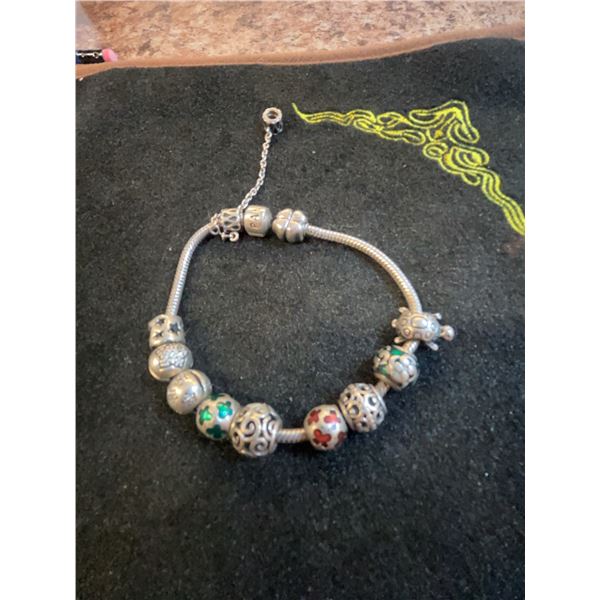 Pandora Sterling Silver Charm Bracelet