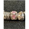 Image 5 : Sterling Silver Pandora Charm Bracelet, 77.21g