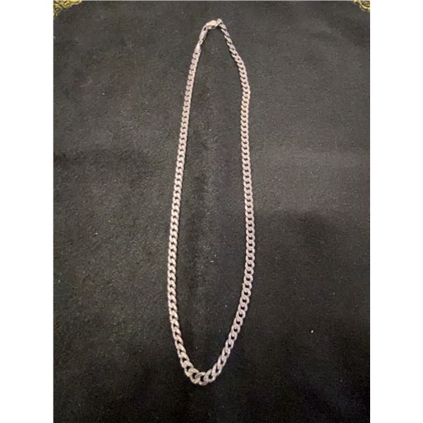 Italian 925 Sterling Silver Curb Chain 26.68g