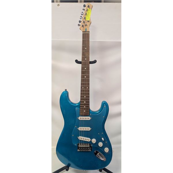TEAL ELECTRIC GUITAR UNNAMED