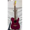 Image 1 : FENDER TELECOUSTIC GUITAR RED