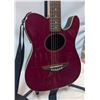 Image 2 : FENDER TELECOUSTIC GUITAR RED