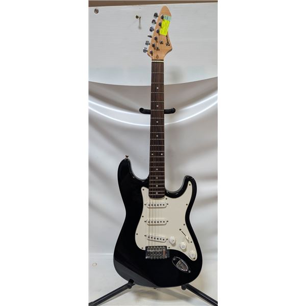 BARRACUDA STRAT ELECTRIC GUITAR BLACK