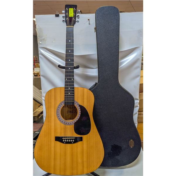 BURSWOOD ACOUSTIC GUITAR W CASE