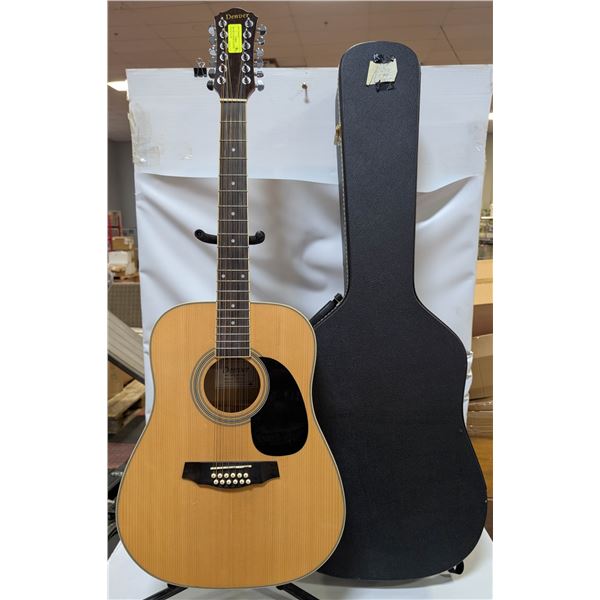 DENVER 12 STRING ACOUSTIC GUITAR W CASE