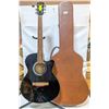 Image 1 : FENDER BLACK ACOUSTIC ELECTRIC GUITAR