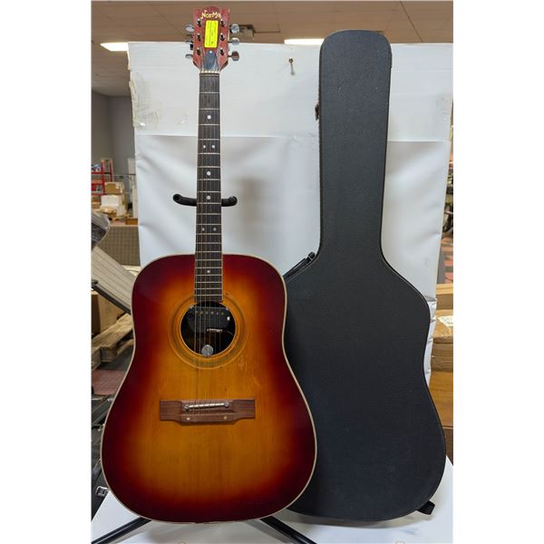 VINTAGE NORMA ACOUSTIC W PICK UP & CASE