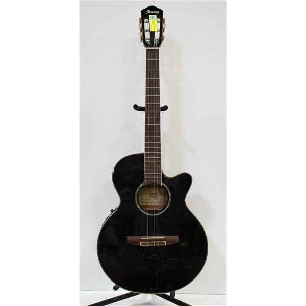 IBANEZ ELECTRIC ACOUSTIC GUITAR BLACK