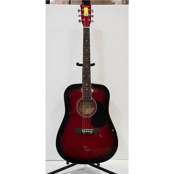 HUNTINGTON RED ACOUSTIC GUITAR